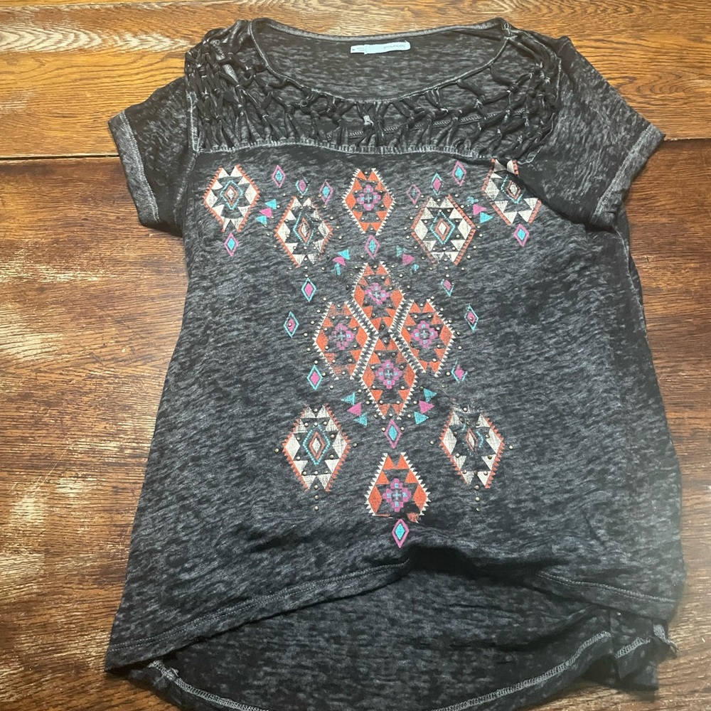 Cut neck shirt